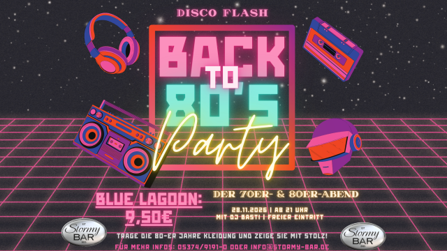 ✨ DISCO FLASH – Back to the 70s & 80s | 28.11.2026