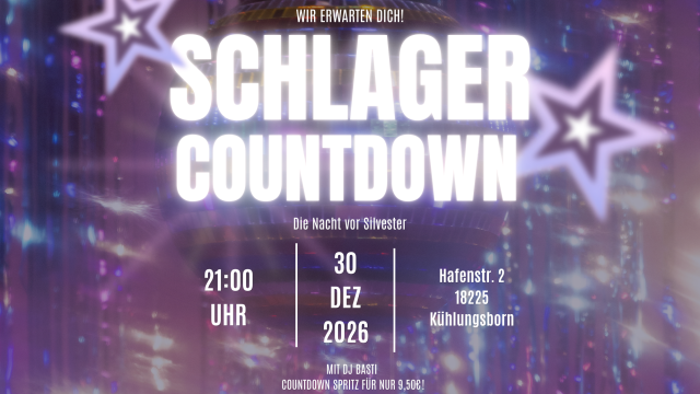 🎤 SCHLAGER COUNTDOWN – Wir feiern Silvester einfach schon heute! | 30.12.2026