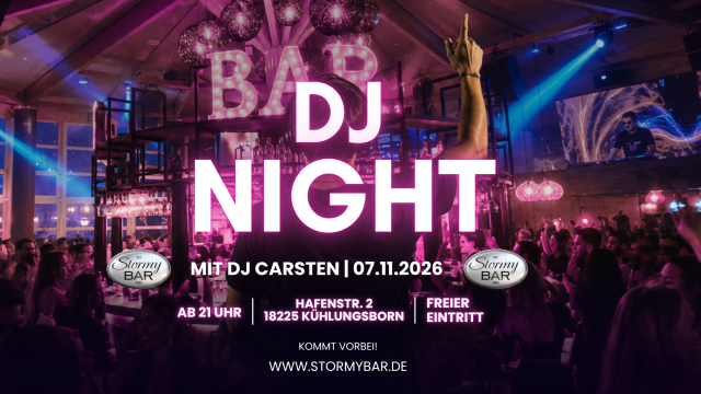 💥 DJ Carsten – Die Nacht wird laut! | 07.11.2026