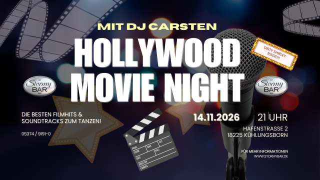 ⭐ LIGHTS. CAMERA. PARTY! – Hollywood Movie Night | 14.11.2026